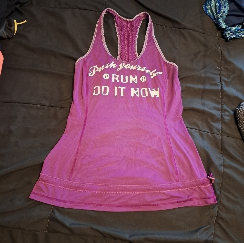 Lululemon Run Energy racerback tank top size 4